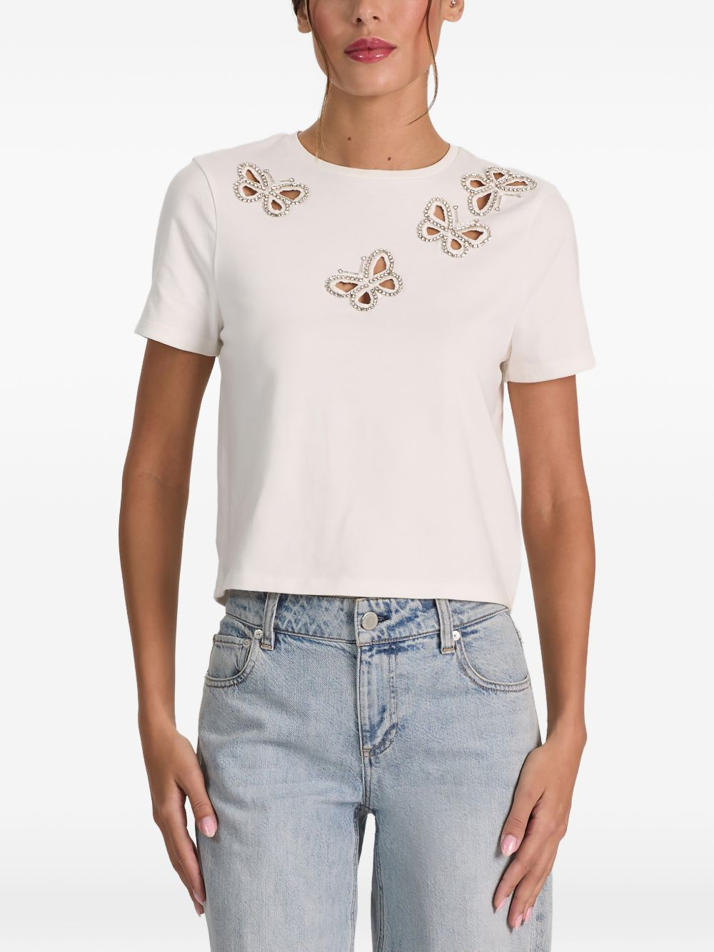 [Alice + Olivia] T-shirts Short Sleeve FW26 CC606E11032T267