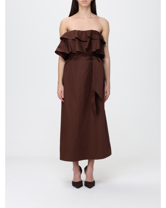 [HANITA] Sleeveless dress SS26 HV38234597 EBANO