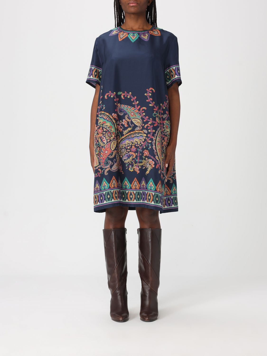 [Etro] Short sleeve dress SS26 WRHA0562AKG17 X0883