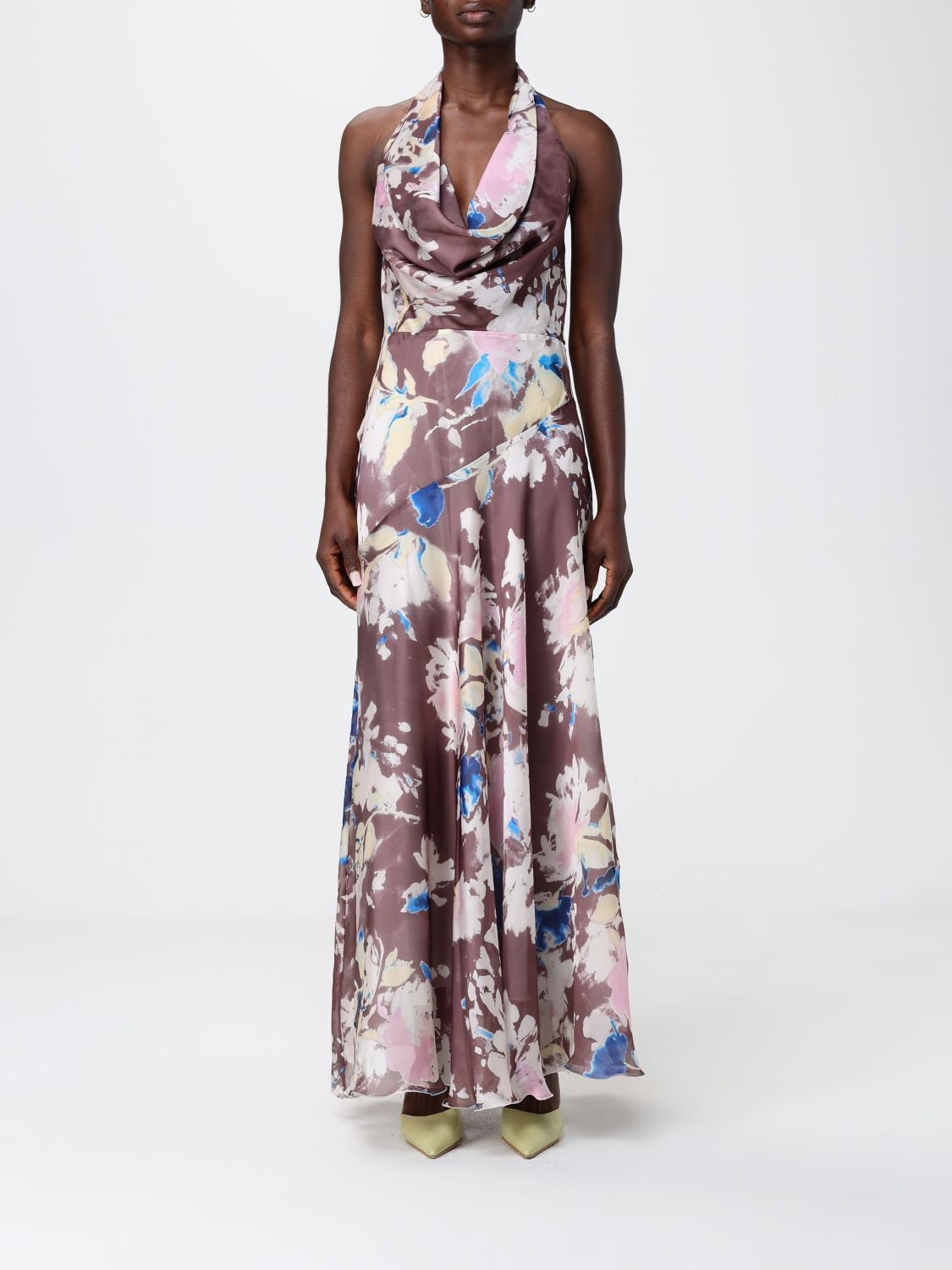[HANITA] Sleeveless dress SS26 HV38334624 EBANO