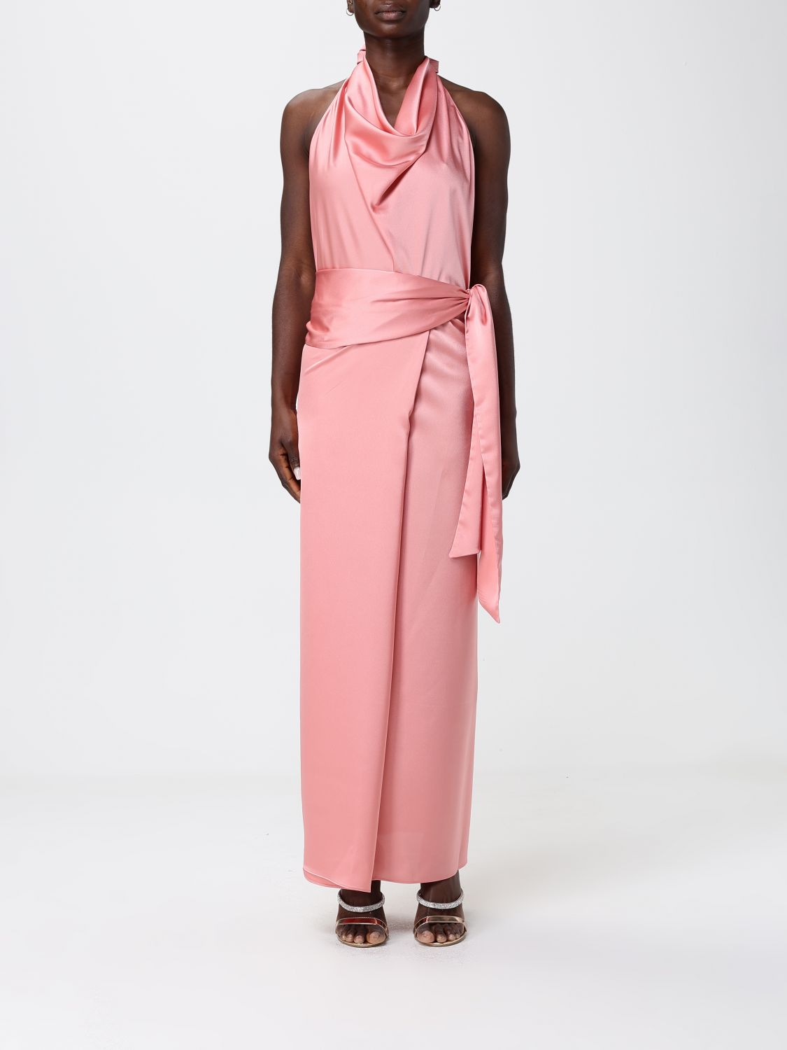 [HANITA] Sleeveless dress SS26 HV37664610 VELVET CORAL