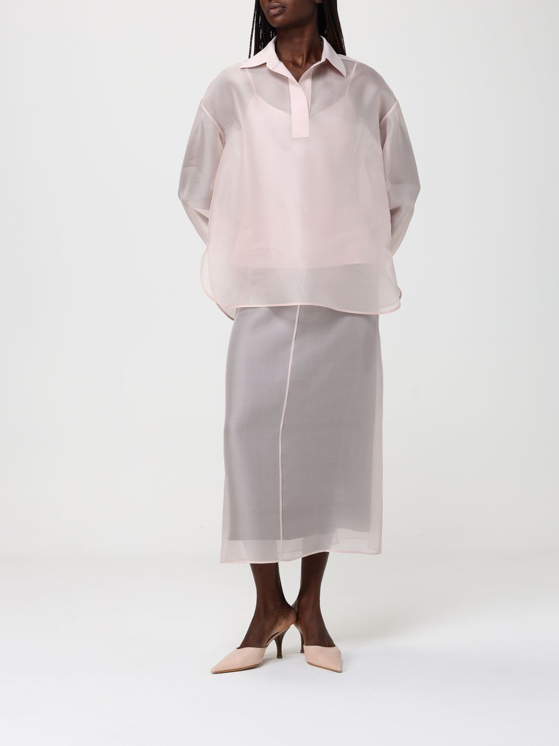 [AGNONA] Shirts Long Sleeve SS26 TD1104 U4117 P08
