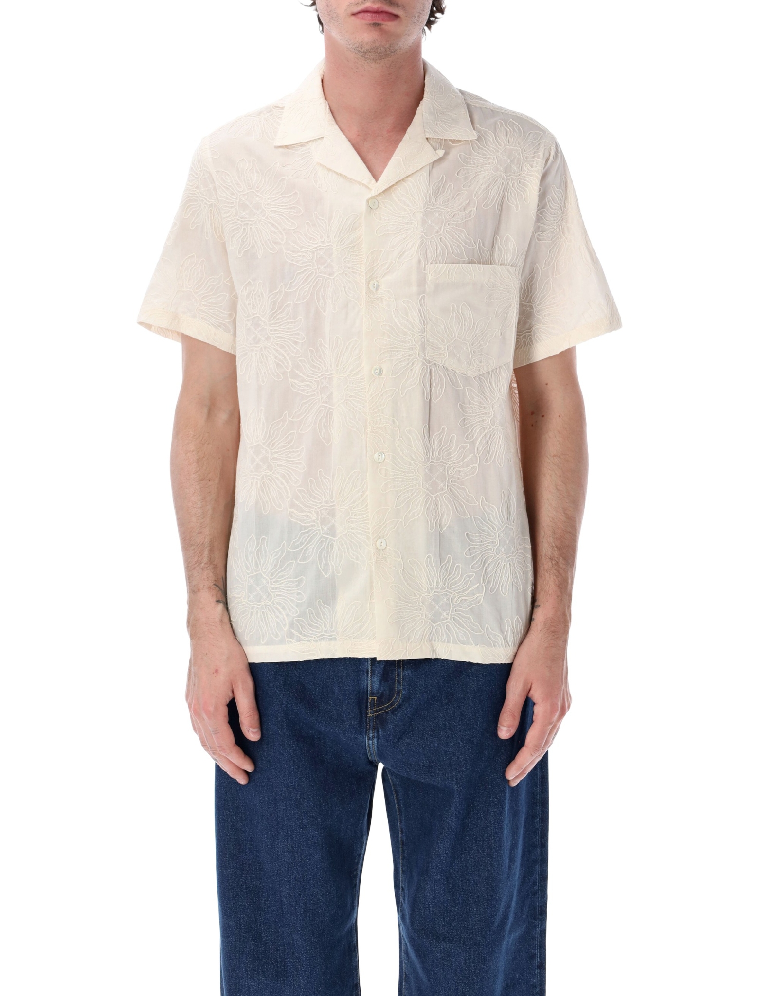 [PORTUGUESE FLANNEL] Shirts Short Sleeve SS26 DUKEWHITE