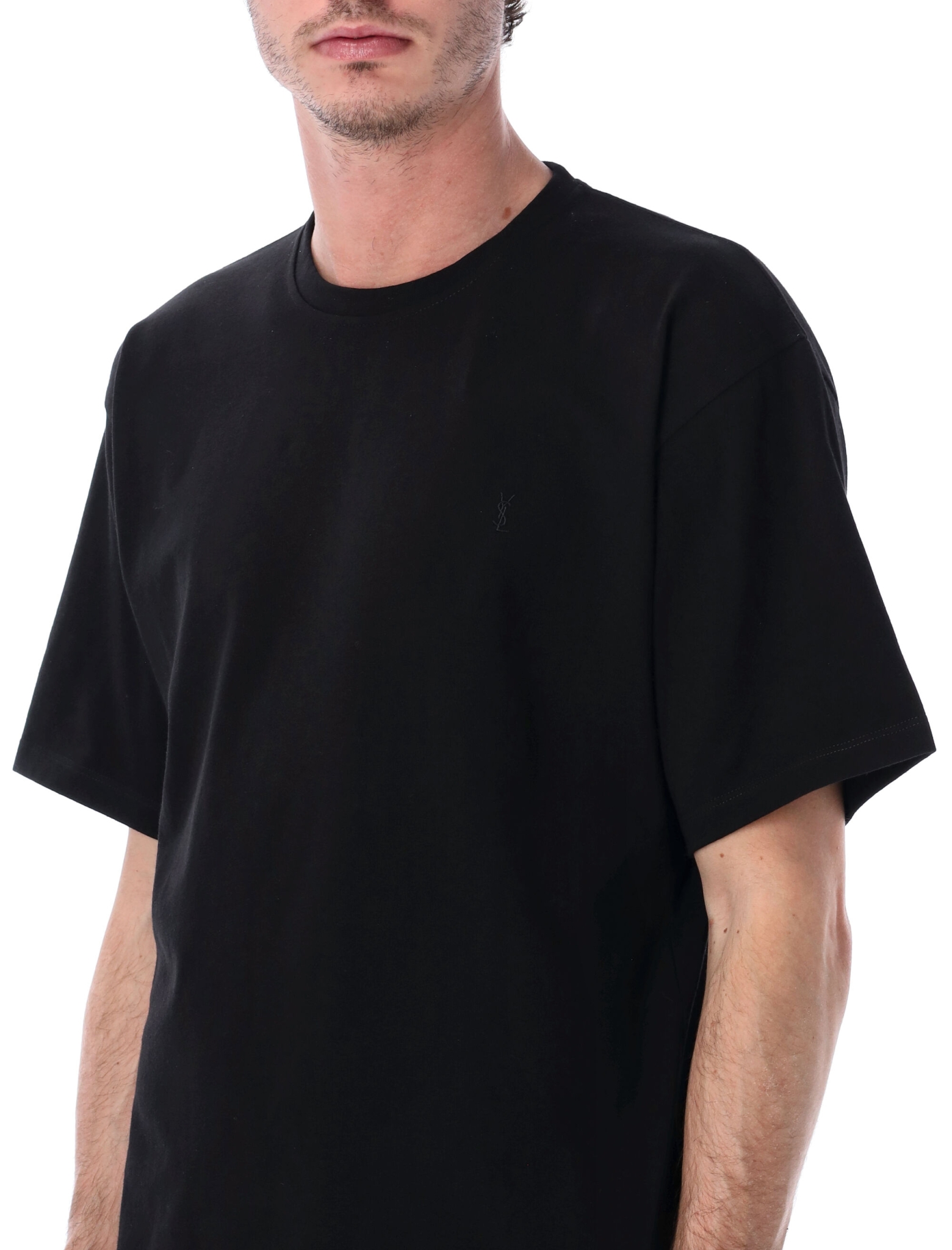 [Saint Laurent] T-shirts Short Sleeve SS26 862769Y38AK1000