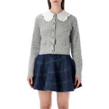 [SELF PORTRAIT] Cardigan SS26 RS26123CGRGREY