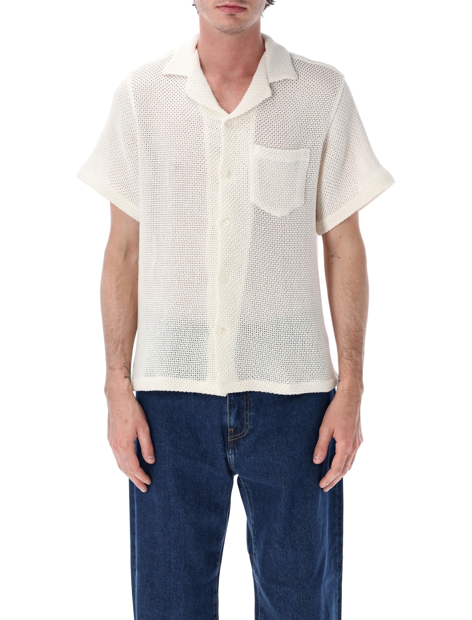 [PORTUGUESE FLANNEL] Shirts Short Sleeve SS26 AGORAWHITE