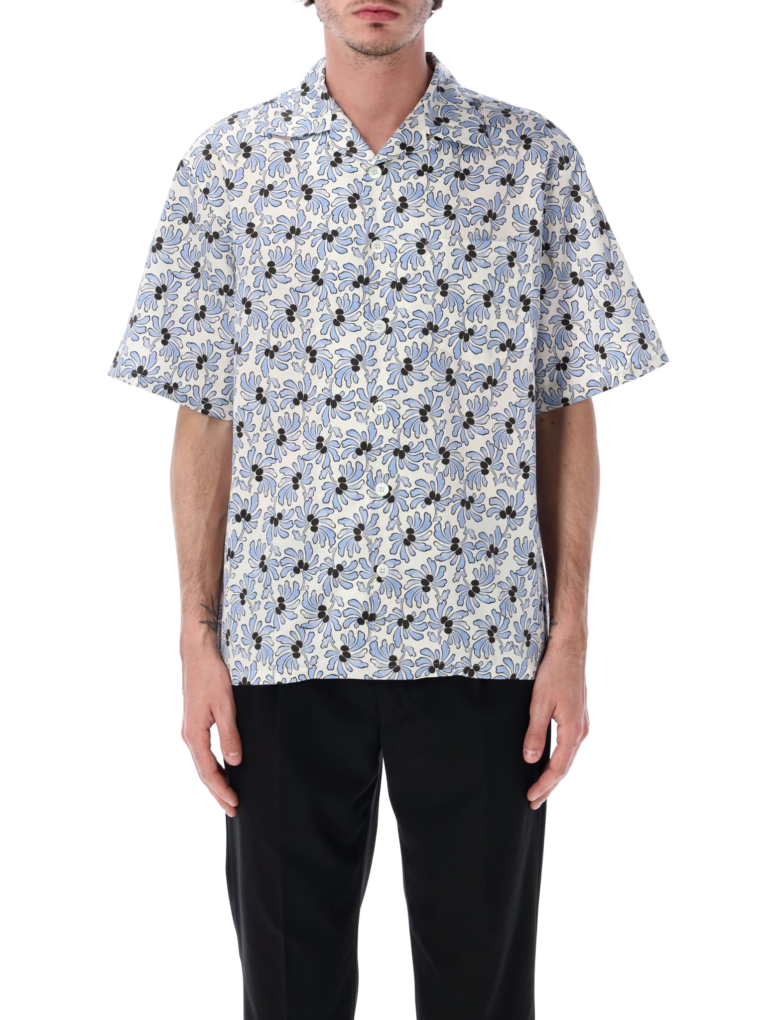 [Prada] Shirts Short Sleeve SS26 UCS41419GUF0EL0