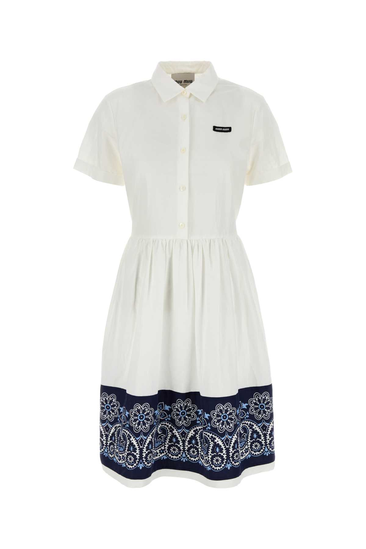 [Miu Miu] Short sleeve dress FW26 MF5902SOOO17LZ F0UB0