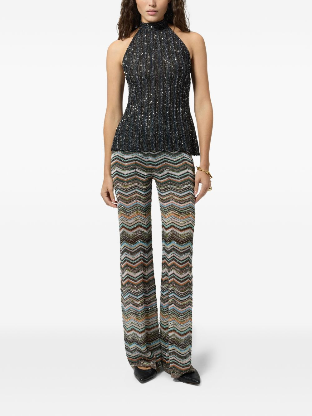 [MISSONI] Trousers FW26 DS26WI0KBK01KSSMSPO
