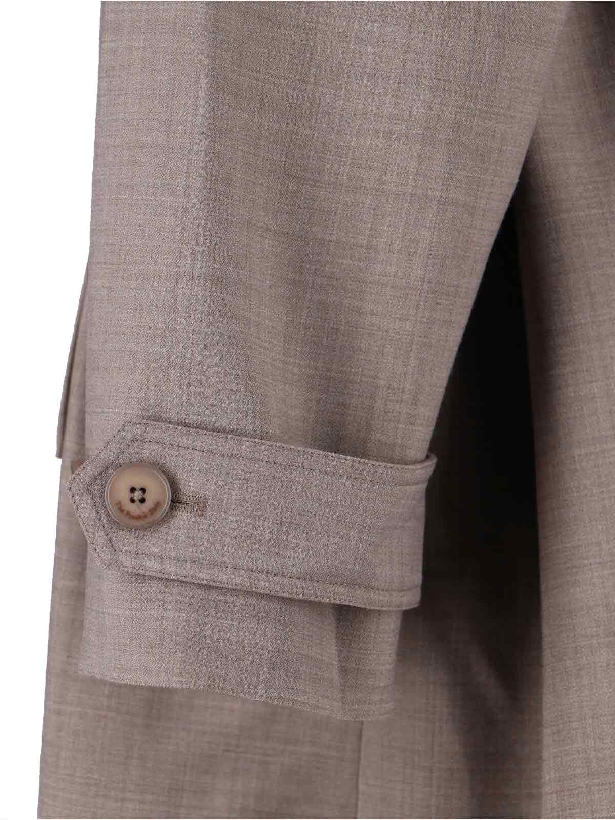 [THE FRANKIE SHOP] Trench Coat FW25 BLEECKER TRENCH COATTAUPE MELANGE
