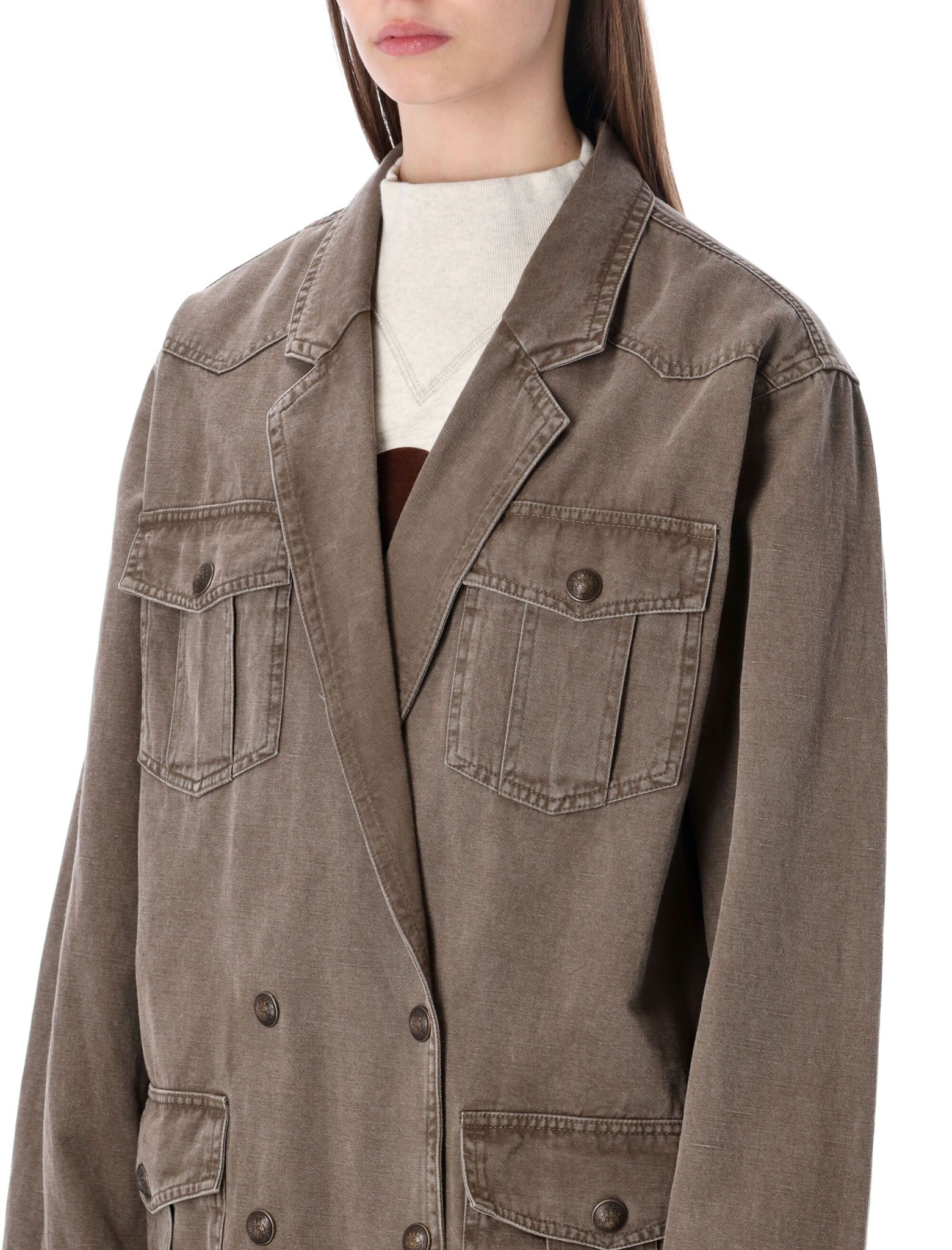 [Marant Etoile] Coat SS26 VE0625FAD1G04E50DZ
