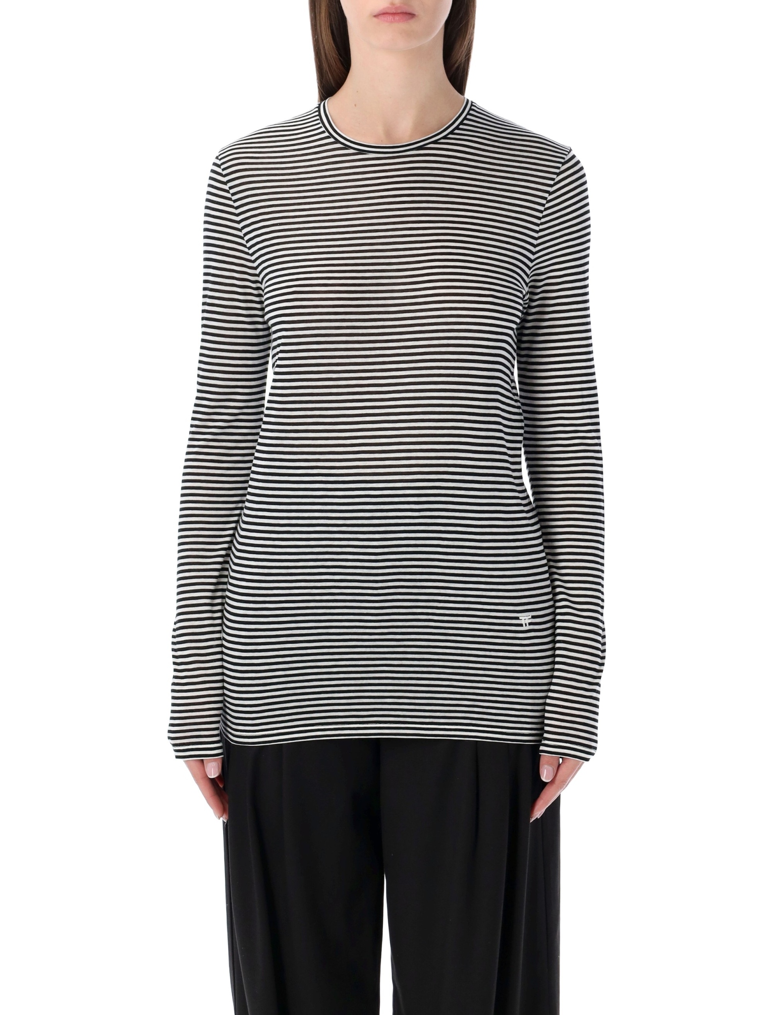 [Tom Ford] T-shirts Long Sleeve SS26 TSJ634JEX187NWA