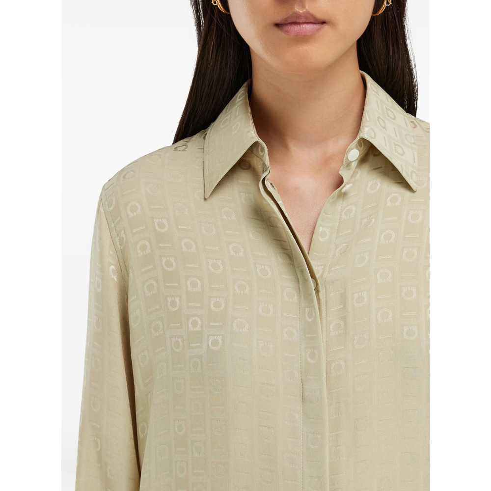 [Ferragamo] Shirts Long Sleeve SS26 13G779 0791347 GRIBI