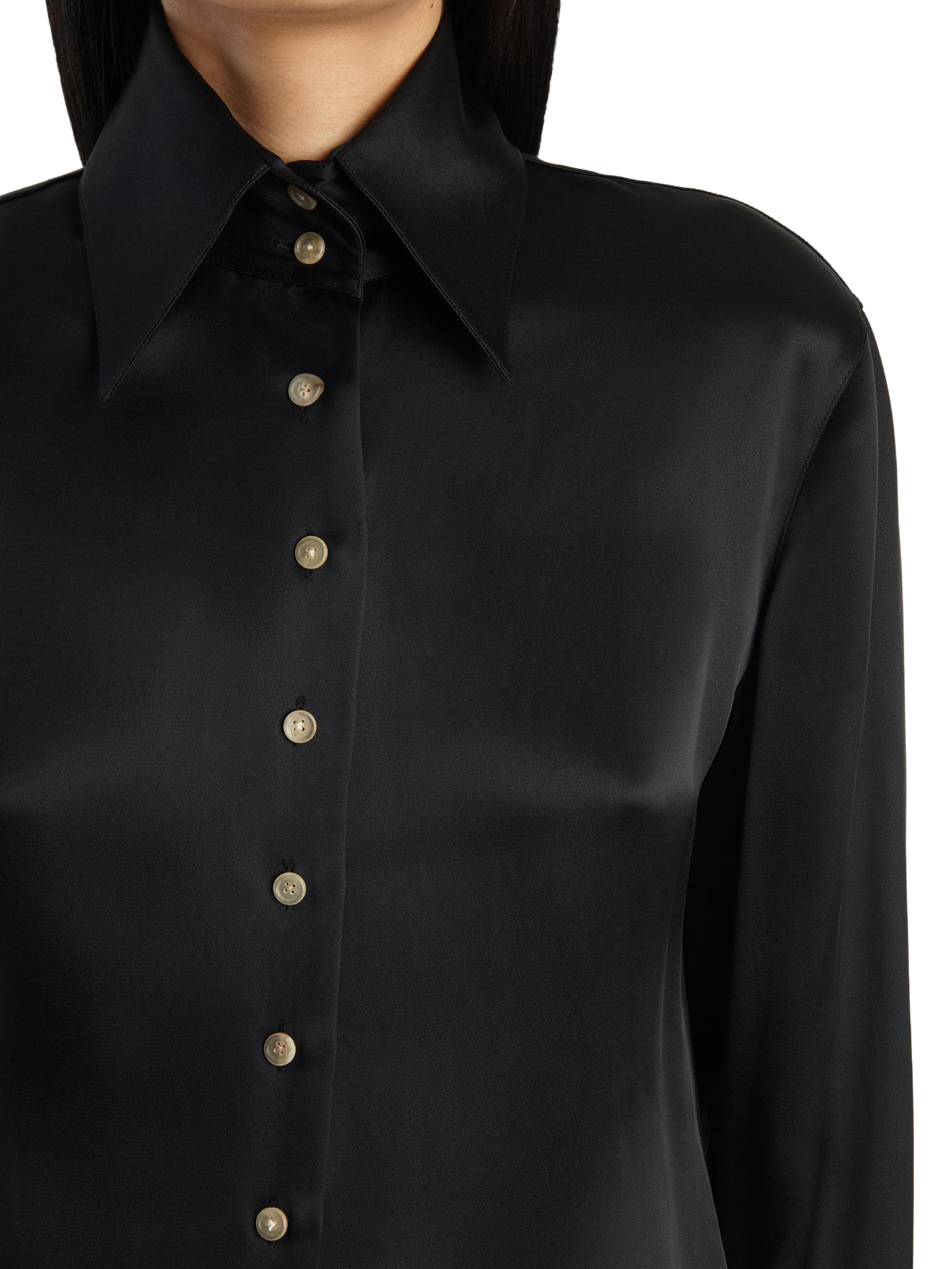 [KHAITE] Blouse FW26 24824120200 BLACK