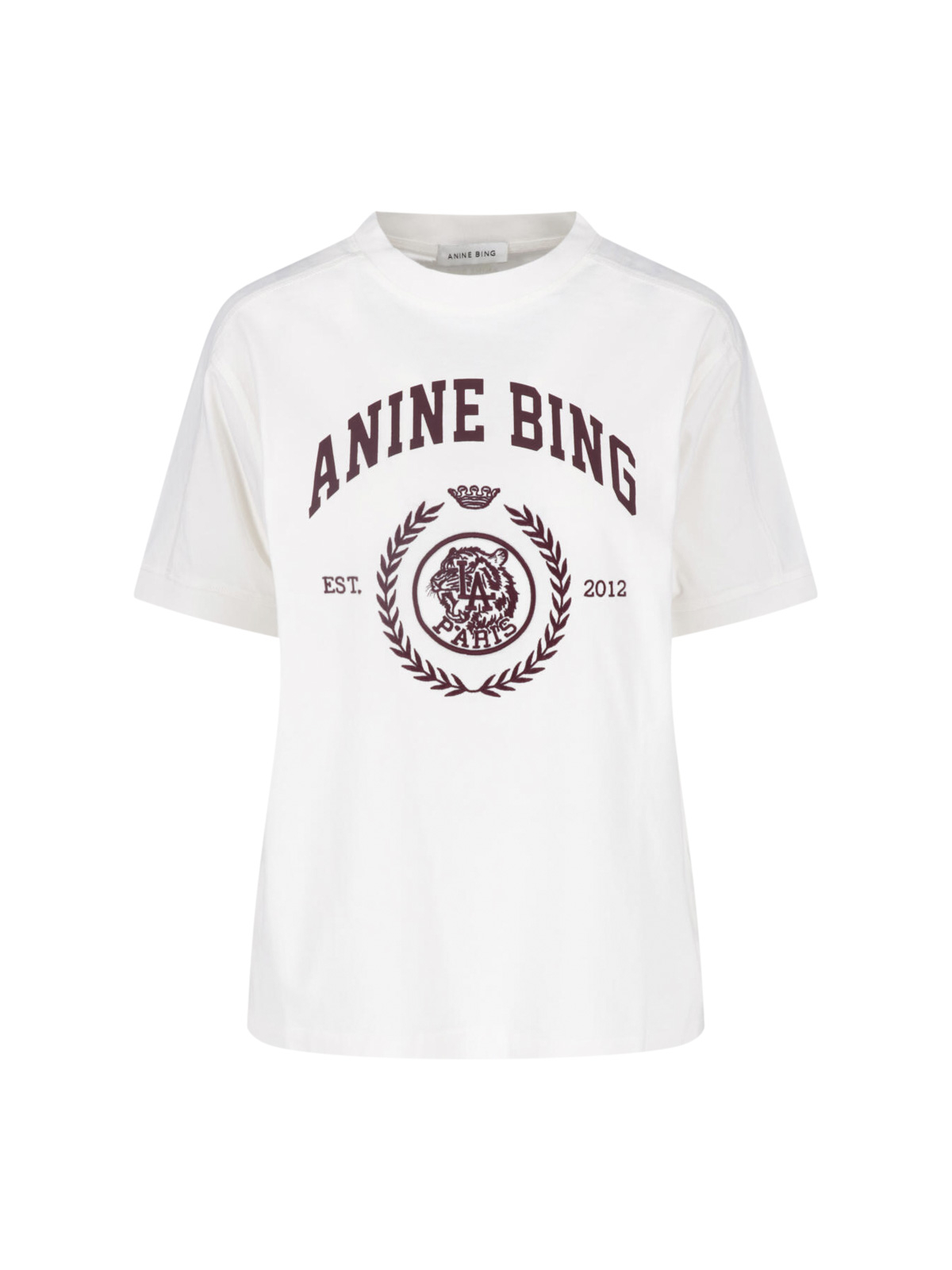[Anine Bing] T-shirts Short Sleeve FW26 A 08 12695 WKHA3CREAM