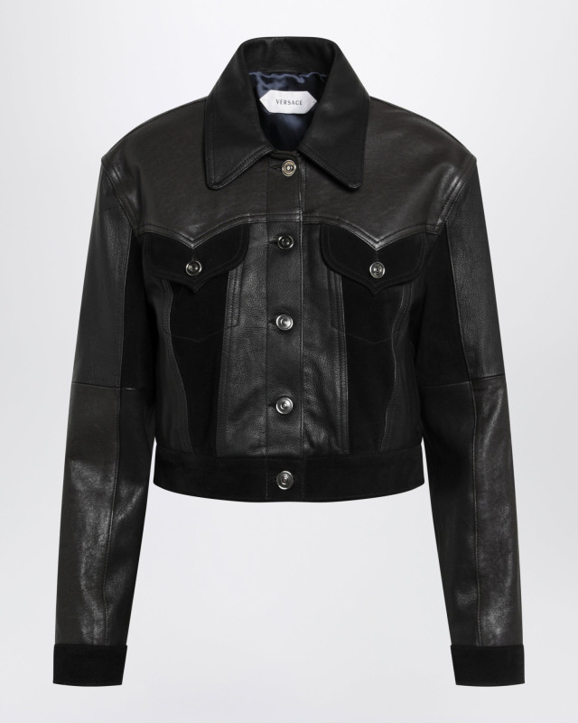 [Versace] Leather Jacket SS26 10246171A17766
