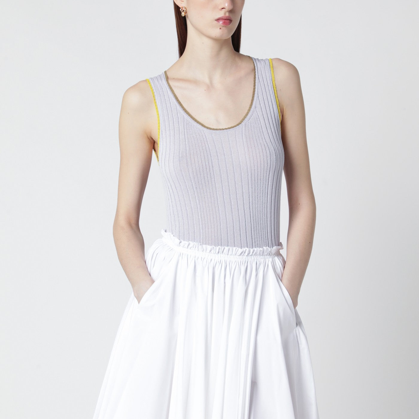 [ROBERTO COLLINA] Tank top SS26 261FXA28014VI