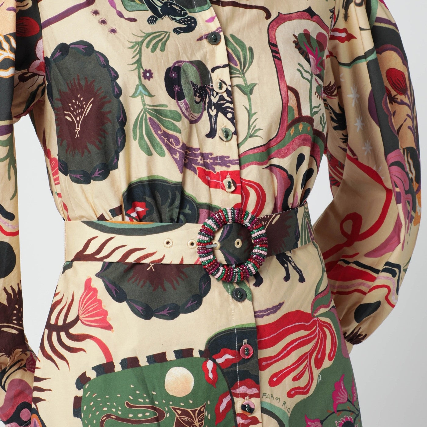 [Farm Rio] Long sleeve dress SS26 350089CO