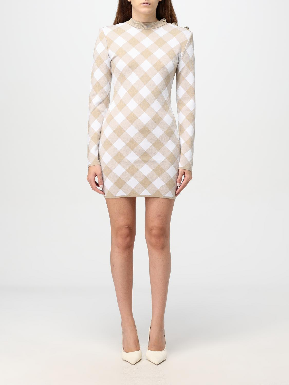 [Balmain] Long sleeve dress FW25 DF0R8739KH56 GVQ