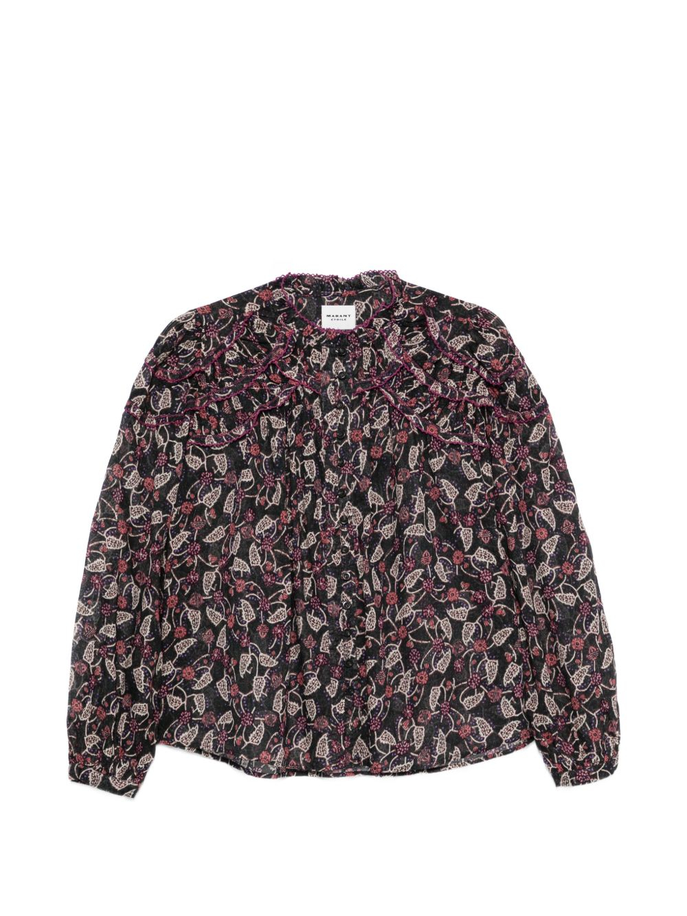 [Marant Etoile] Shirts Long Sleeve FW26 HT0681FA D3J03E BKRY