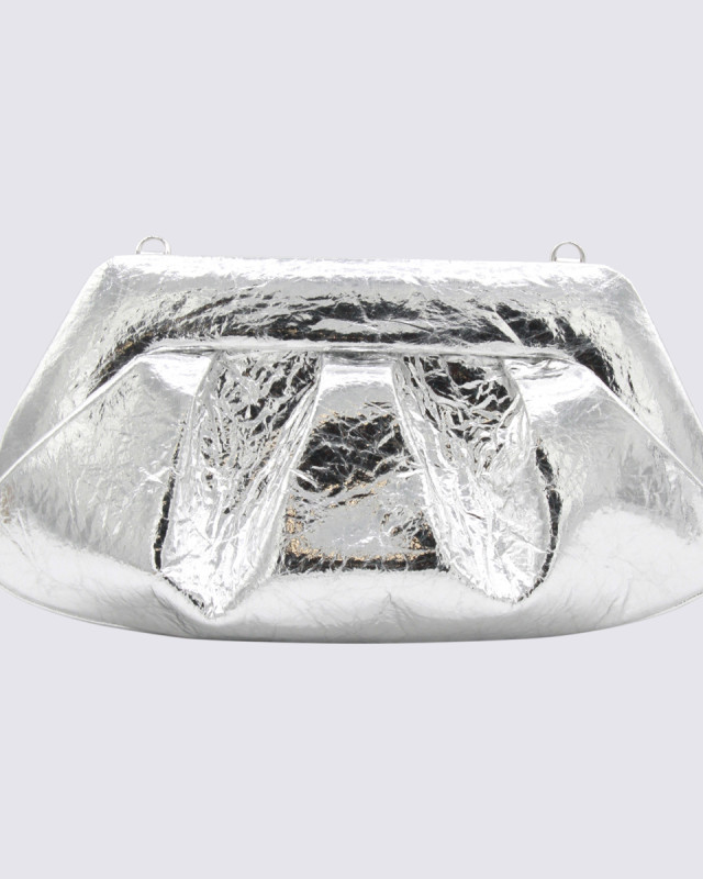 [Themoire'] Clutch bag FW25 TMFW25EMRPI18SILVER