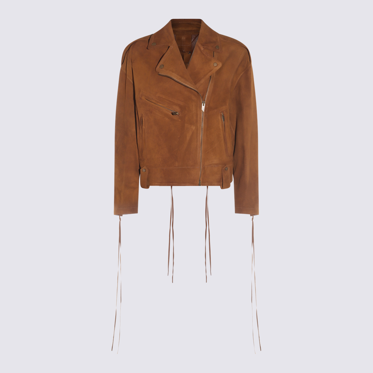 [SALVATORE SANTORO] Leather Jacket SS25 S25SANTD48033VAGE CAMEL