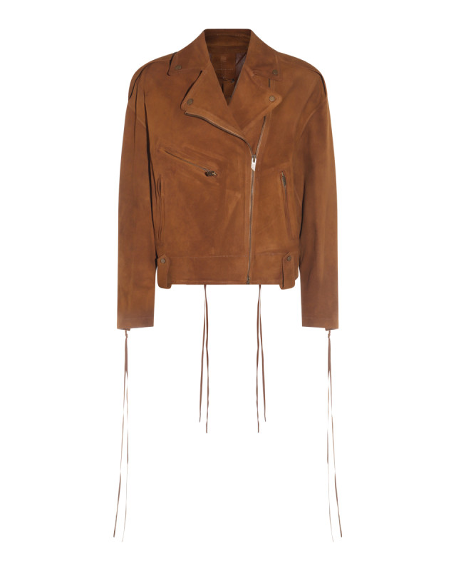 [SALVATORE SANTORO] Leather Jacket SS25 S25SANTD48033VAGE CAMEL