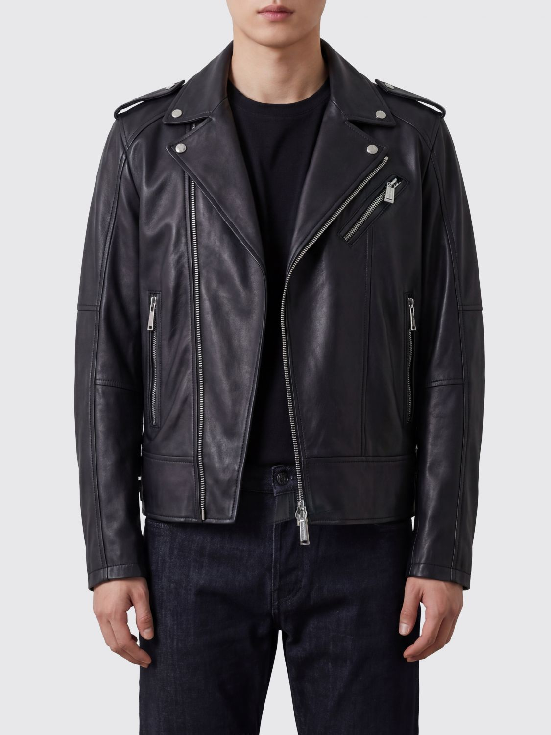 [Dsquared2] Leather Jacket SS26 S74AM1329SY1491 900