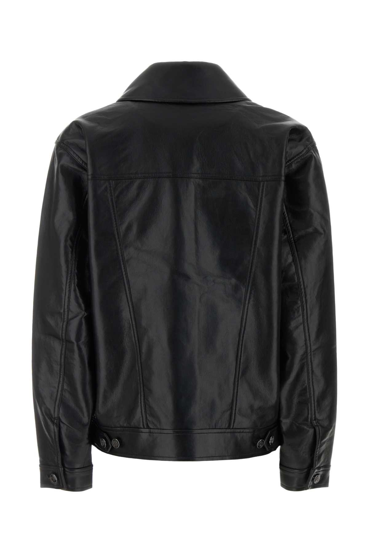 [Anine Bing] Leather Jacket FW26 A0112573 BLK81