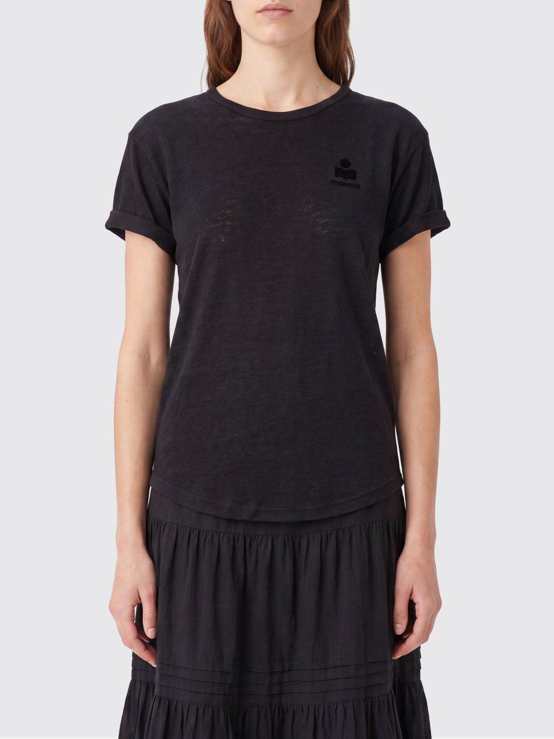 [Isabel Marant Etoile] T-shirts Short Sleeve SS26 TS0315FAA1N09E 01BK