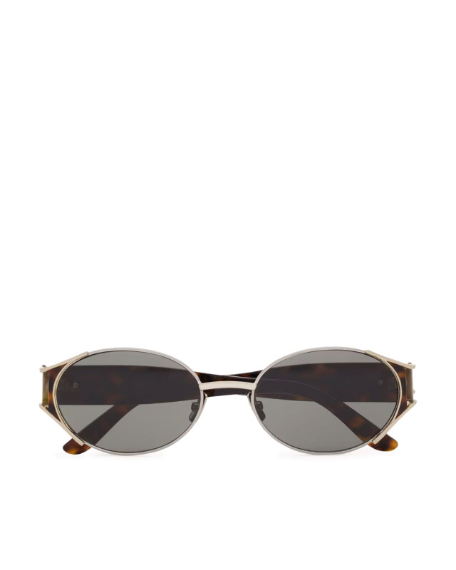 [Saint Laurent] Sunglasses FW26 A003D4Y99688163 SILVER HAVANA GREY