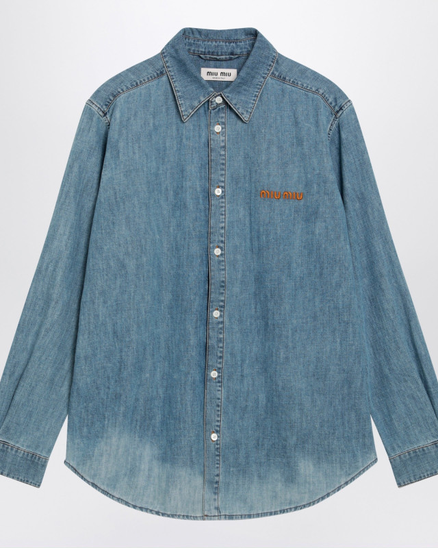 [Miu Miu] Shirts Long Sleeve FW26 GWC143OOO193K