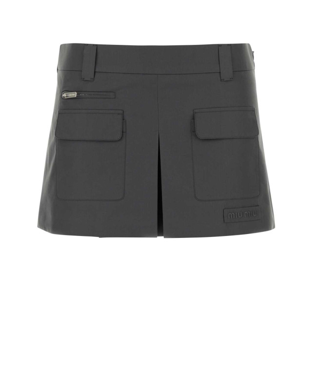 [Miu Miu] Mini skirt FW26 MG2693SOOO10RG F0112