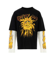 [Amiri] T-shirts Long Sleeve FW26 AMTOJR1151 BLACK