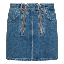 [MARINE SERRE] Mini skirt SS26 WSK135ACDEN0002BL05