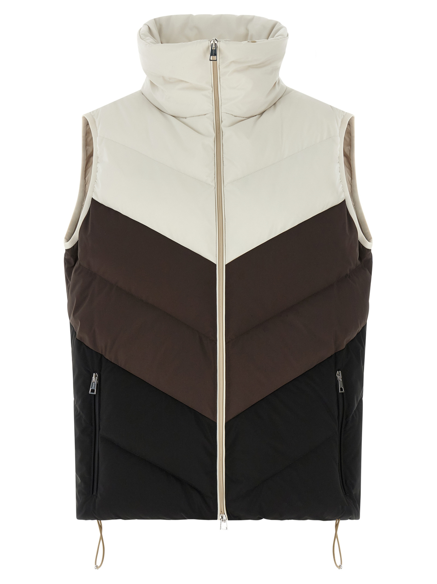 [Kiton] Vest FW26 D62637K0589L01BEIGEMARRONENERO