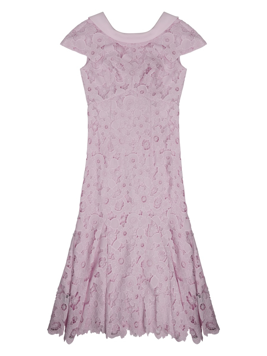 [Self-portrait] Short sleeve dress SS26 SS26-254M-P_PINK