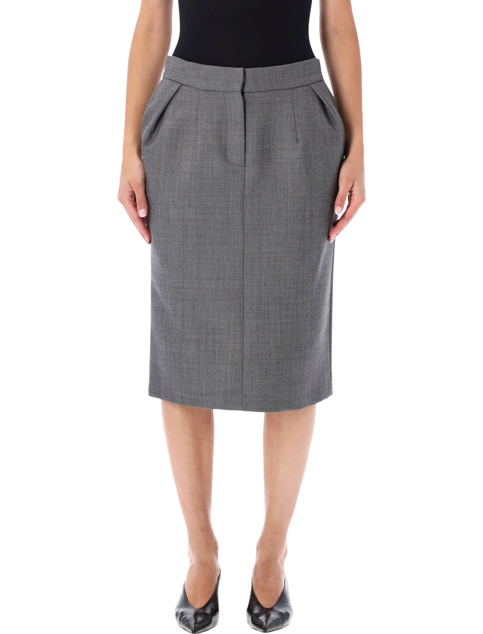 [MAGDA BUTRYM] Midi skirt FW26 124726GREY