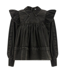 [GANNI] Shirts Long Sleeve SS26 A1040061099