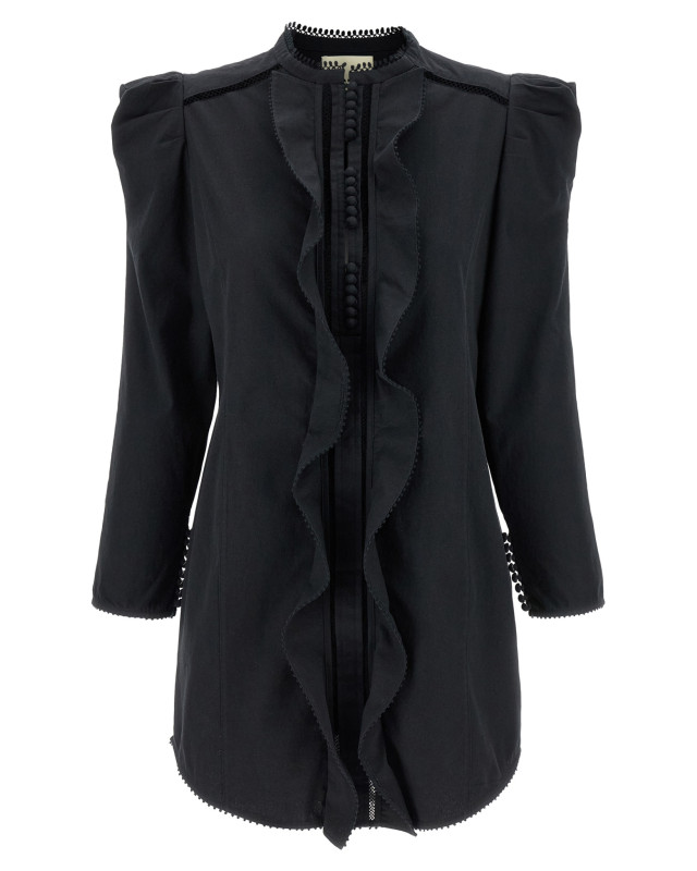 [Isabel Marant] Long sleeve dress SS26 RO0965FAD1I02I01BK