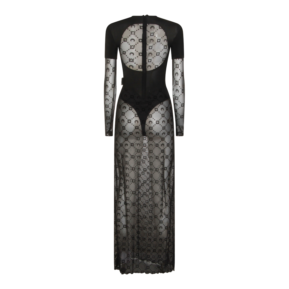 [MARINE SERRE] Long sleeve dress SS26 WJS028ACJER0005BK99