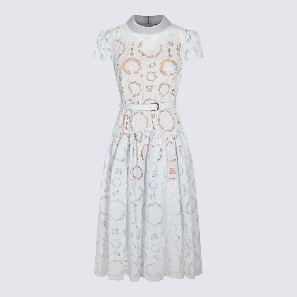 [Self - portrait] Short sleeve dress SS26 RS26167MBBLBLUE