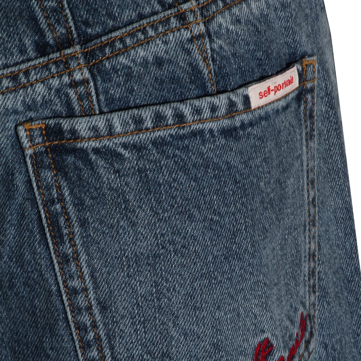 [Self - portrait] Jeans SS26 RS26813PBLBLUE