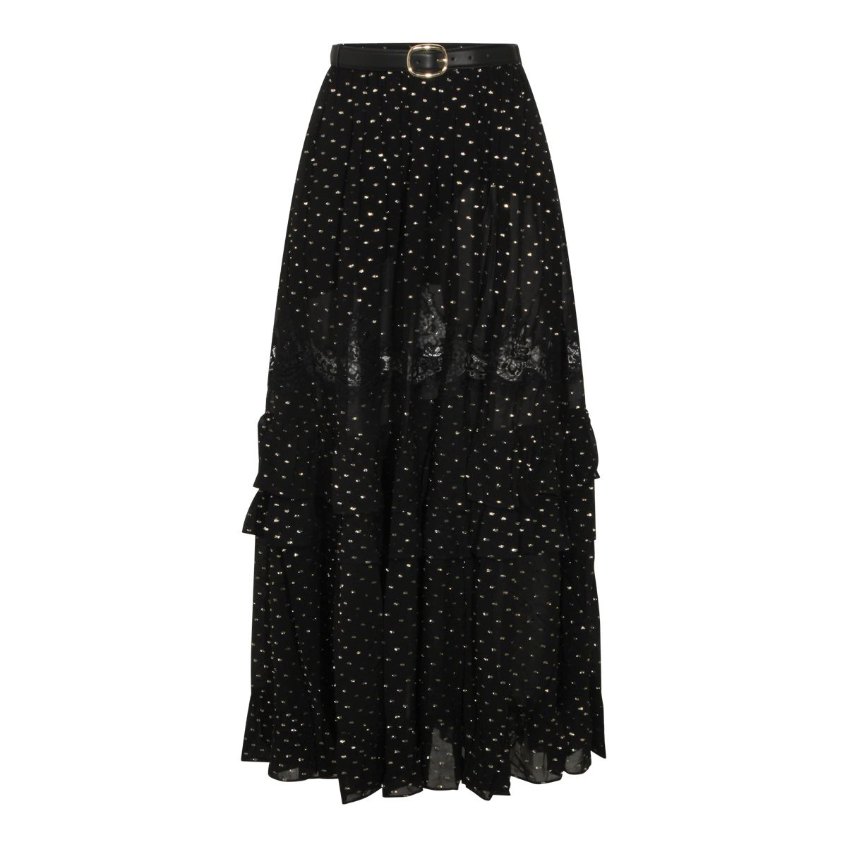 [Self - portrait] Midi skirt SS26 RS26196XSKBBLACK