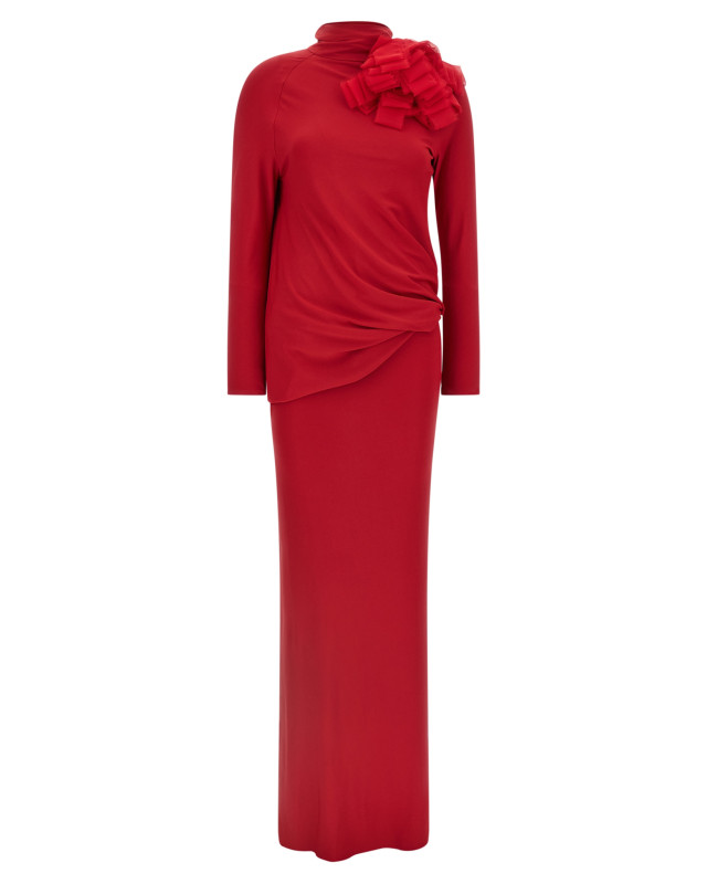[MAGDA BUTRYM] Long sleeve dress SS26 330426RED