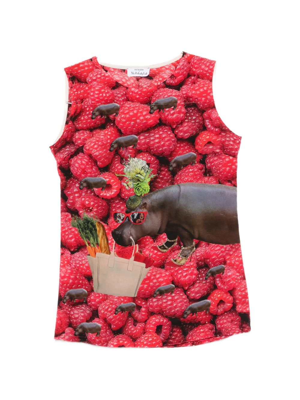 [THE ARTISTYLIST] T-shirts Sleeveless SS26 RASPBERRY TOP MLT