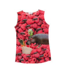 [THE ARTISTYLIST] T-shirts Sleeveless SS26 RASPBERRY TOP MLT