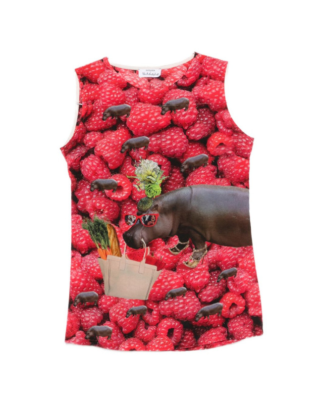 [THE ARTISTYLIST] T-shirts Sleeveless SS26 RASPBERRY TOP MLT