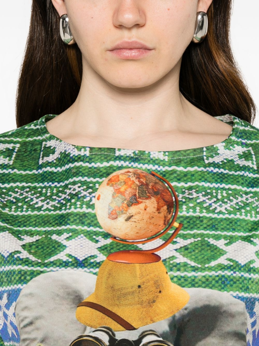 [THE ARTISTYLIST] T-shirts Sleeveless SS26 ELEPHANT TOP COTTON MLT