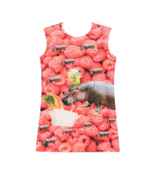 [THE ARTISTYLIST] Sleeveless dress SS26 RASPBERRY SCUBA DRESS MLT